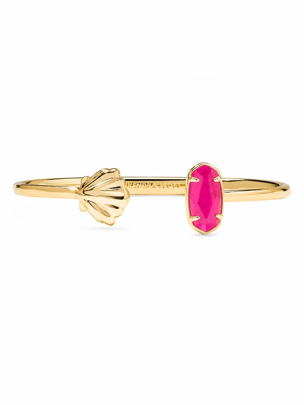 Kendra Scott Elton Shell Cuff Bracelet in Pink